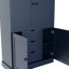 Armoire de cuisine autoportante, poste de travail de rangement haut avec 4 portes, 3 tiroirs, 6 tablettes de porte, tablettes amovibles et 6 porte-bouteilles pour la salle à manger,-133038240