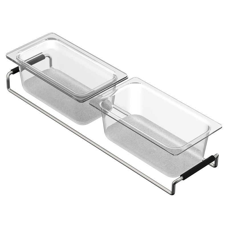 Accessoire de support de bac de préparation pour éviers de poste de travail Moen