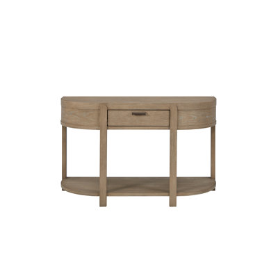 Console incurvée à 1 tiroir - Caramel