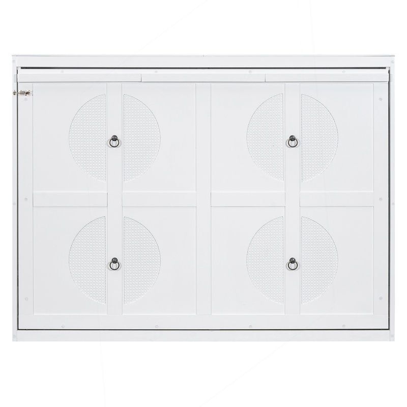 Lit escamotable double, lit escamotable, Blanc