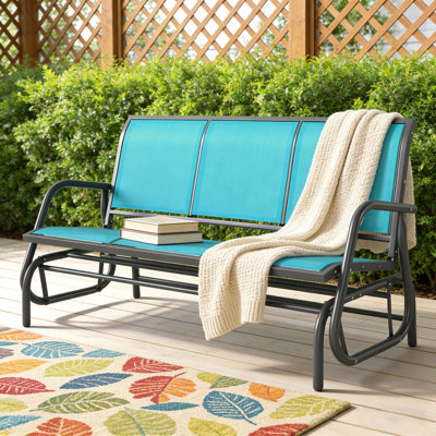 Patio Glider Bench with Smooth Gliding Motion