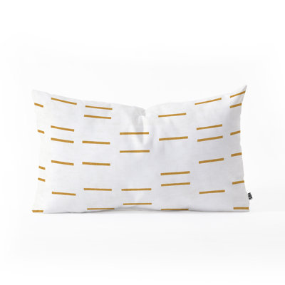 Coussin lombaire à ligne ocre holli zollinger