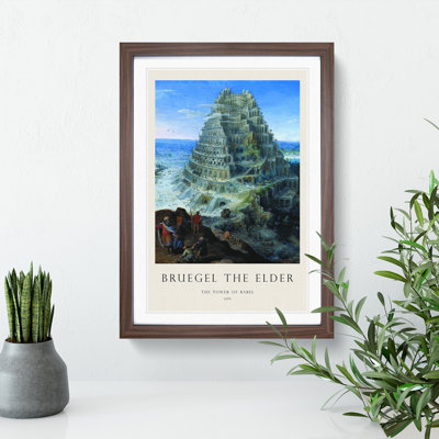 Babel by Pieter Bruegel the Elder - Picture Frame Graphic Art