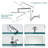 10 Inch Square Shower Head Combo And High Pressure Handheld Shower  With 16'' Adjustable Shower Extension Arm-107292562