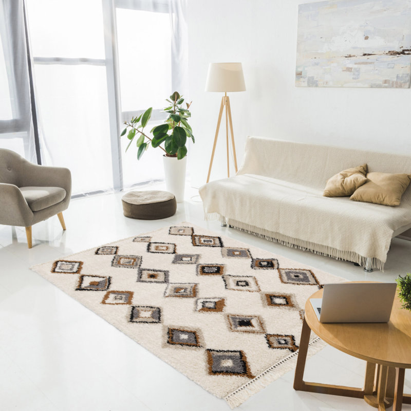 Ahnna Moroccan Area Rug, Rectangle 160 x 230cm