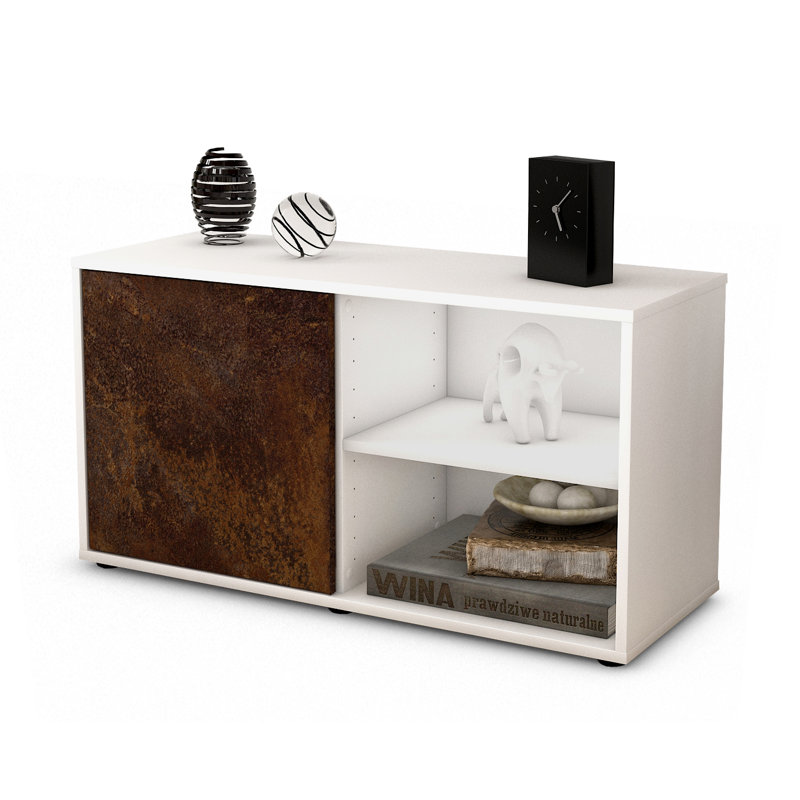 Jaren 91.8cm W Chest of Drawers, White/Dark brown