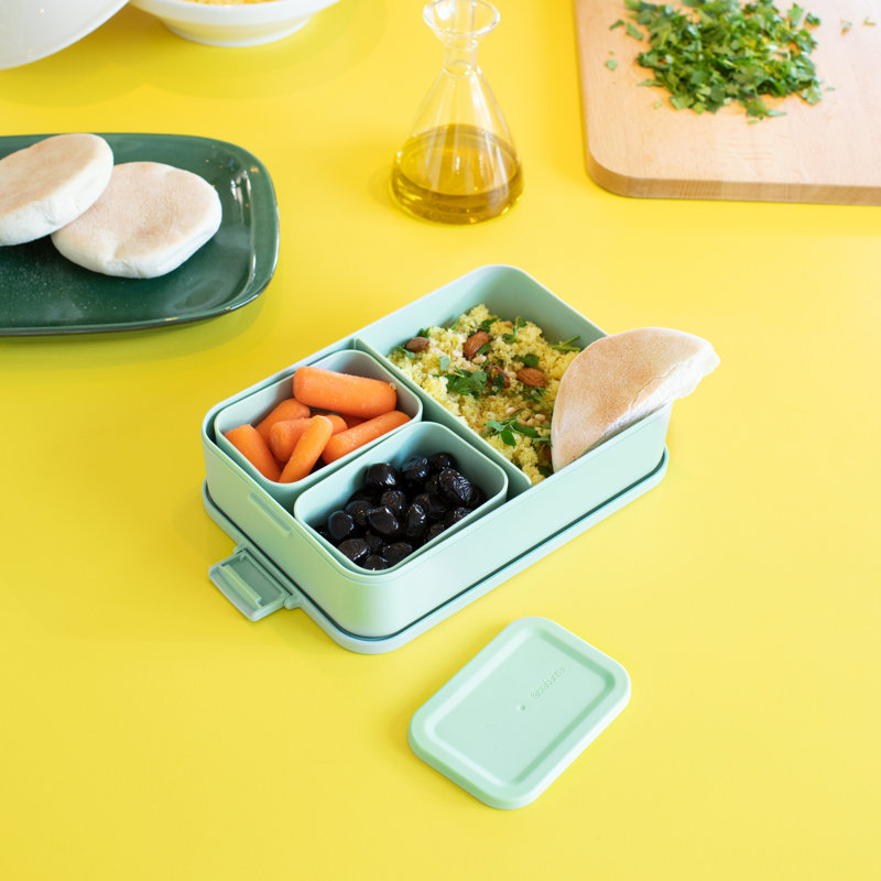 Brabantia Make & Take Lunch Box Bento, Large, Jade Green