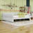 King Size Upholstered Daybed with USB Charging Armrests-1328875496