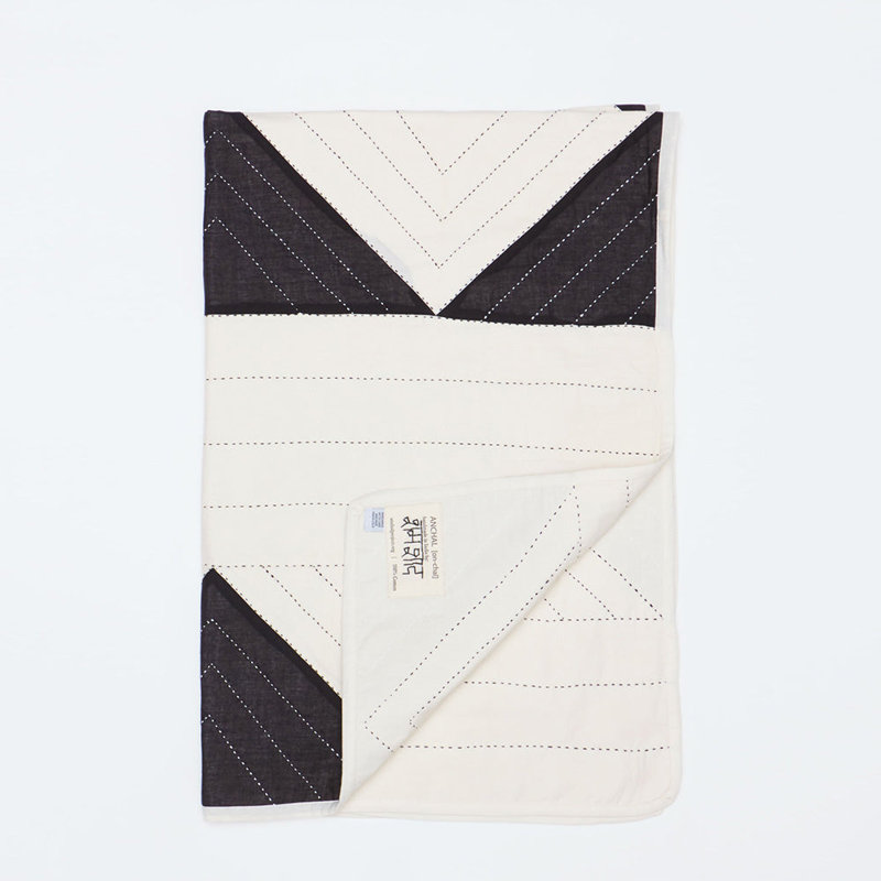 Quilted Throw Blanket, Charcoal