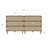 Claudinette Boho Bedroom Dresser With Woven Seagrass