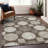 Premium Machine Washable Prisco Brown Rug-406718034