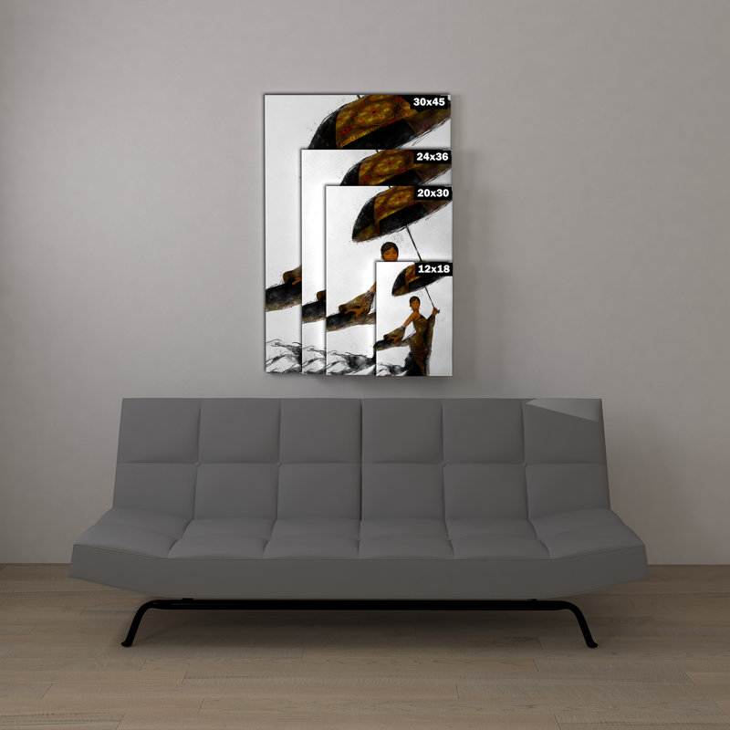 « brella giirls 2 modes africains american », reproduction d’impression sur toile, H 36 po x l 24 po x P 1,5 po