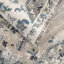 Tapis oriental en polyester tissé à la machine en gris-2004122729