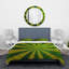 Ensemble de housse de couette en microfibre vert / jaune-66399617