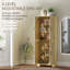 Garde-manger avec 4 portes en rotin et tablettes réglables-1714826272