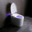 Tankless Smart Toilet With Bidet Built In, One-Piece, Auto Flush, Auto Open/Close,Heated Seat, Bubble Wash,Warm Water And Dry, Adjustable Temp,Remote Control Side Know