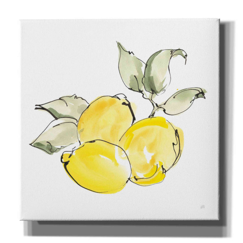 Alfano Lemons II par Chris Paschke, reproduction sur toile tendue, L 12 po x H 12 po