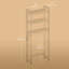 3-Tier Over The Toilet Storage with Adjustable Shelf ，25"W x 67"H-1875811568-1869969779