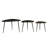 Drift Set of 3 Nesting Tables - Black