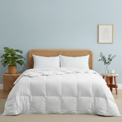 Lightweight Ultra-Soft Natural Feather Down Fiber Comforter/Duvet Insert, King