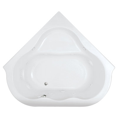 Evolution 76.75'' x 65.38'' Whirlpool Acrylic Bathtub