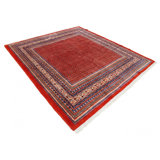Red Persian Antique Sarouk Mir 7'9" x 8'5"
