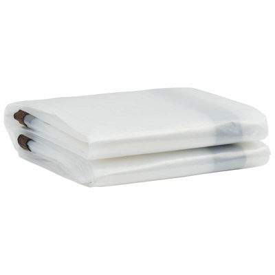  Tarpaulin With Eyelets Transparent 9.84 X 9.84 Ft Polyethylene