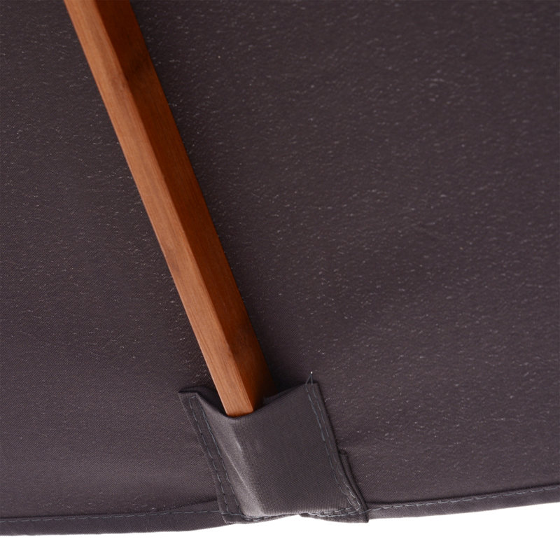 Parasol 78,7 po Semayah avec contrepoids inclus, Gris