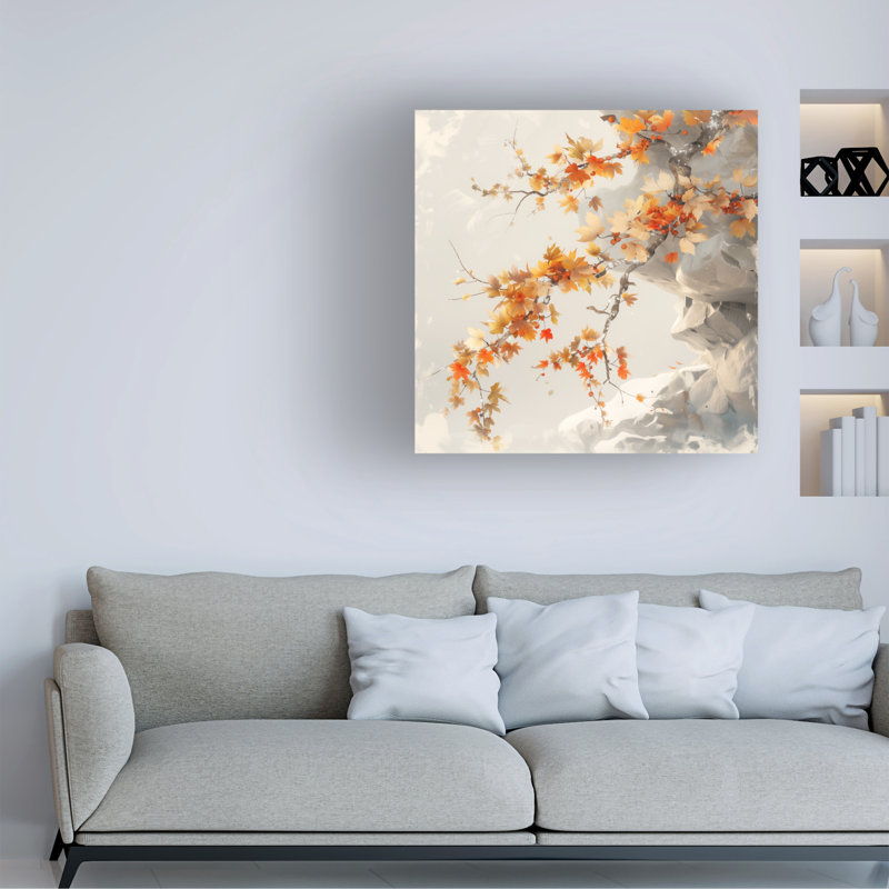 Art sur toile «bolle R3darch0n Cliffside Foliage», H 14 po x l 14 po
