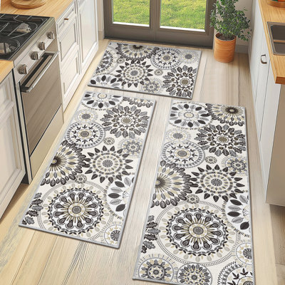 Tapis de cuisine antidérapant 3 pièces Mcnish