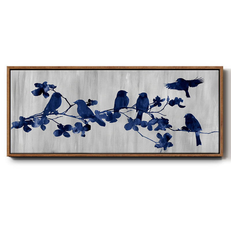 Indigo Hangout - Toile encadrée, H 8 po x l 20 po