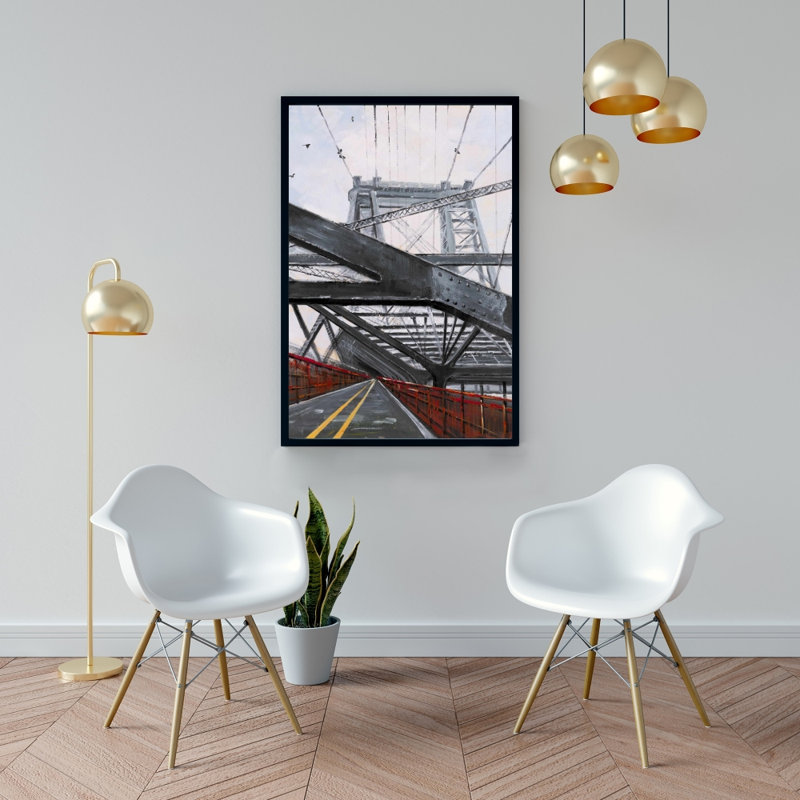 Pont d'architecture, reproduction sur toile