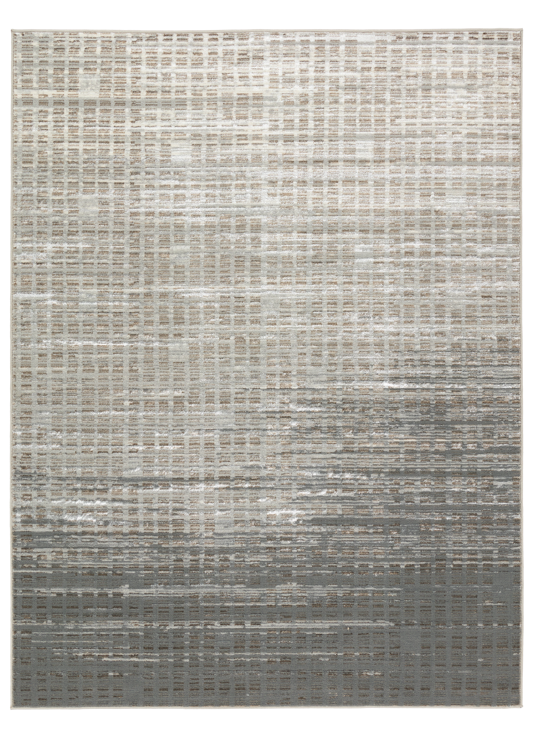Union Rustic Label J Lilidh Powerloomed Abstract Gray Area Rug | Wayfair