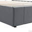 Lit plateforme tapissier avec système de rangement hydraulique-1493590040