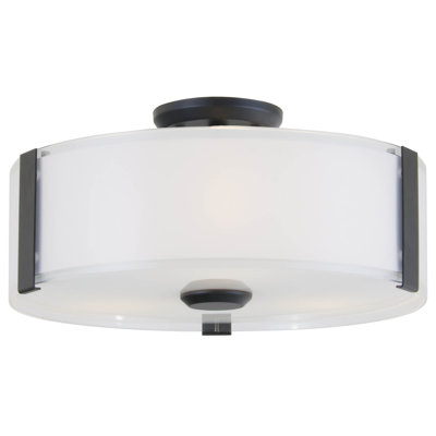 Deja Glass Semi Flush Mount