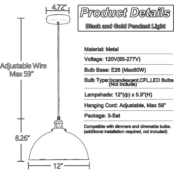 Dimensions du produit