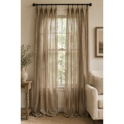 Etherton Semi Sheer Curtain Single Panel