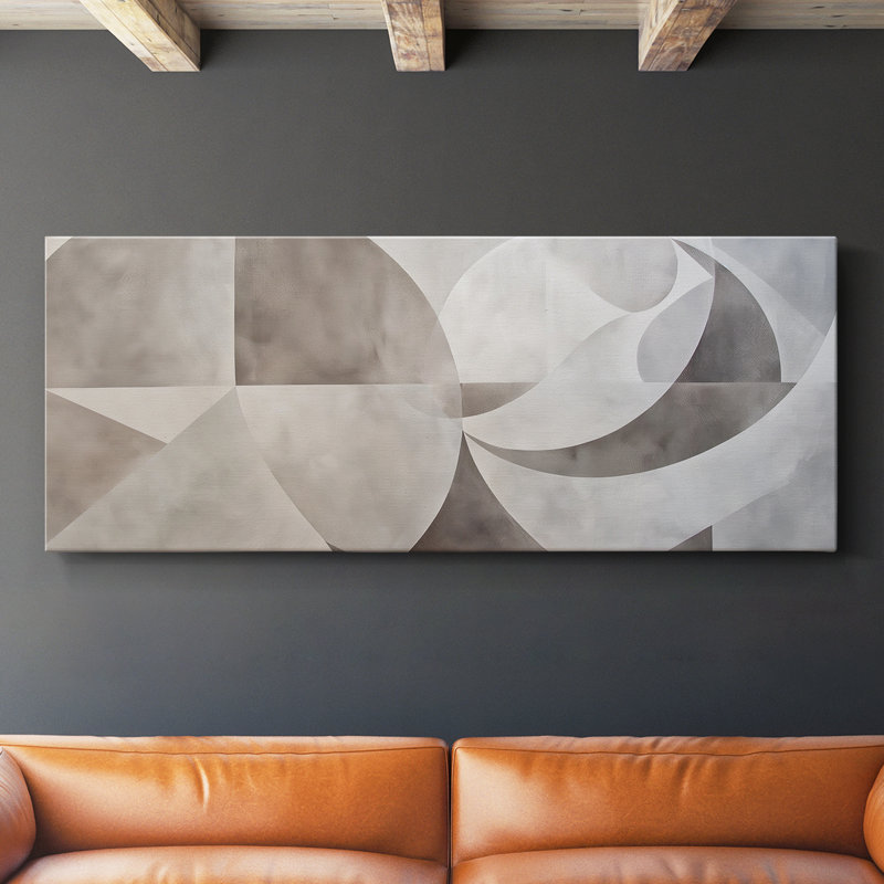 Toile tendue avec châssis abstrait Series # 1 XIII, H 12 po x l 30 po