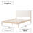 Ardin Solid Wood Bed Frame With Cream Boucle Upholstered Headboard-163693306-162348602
