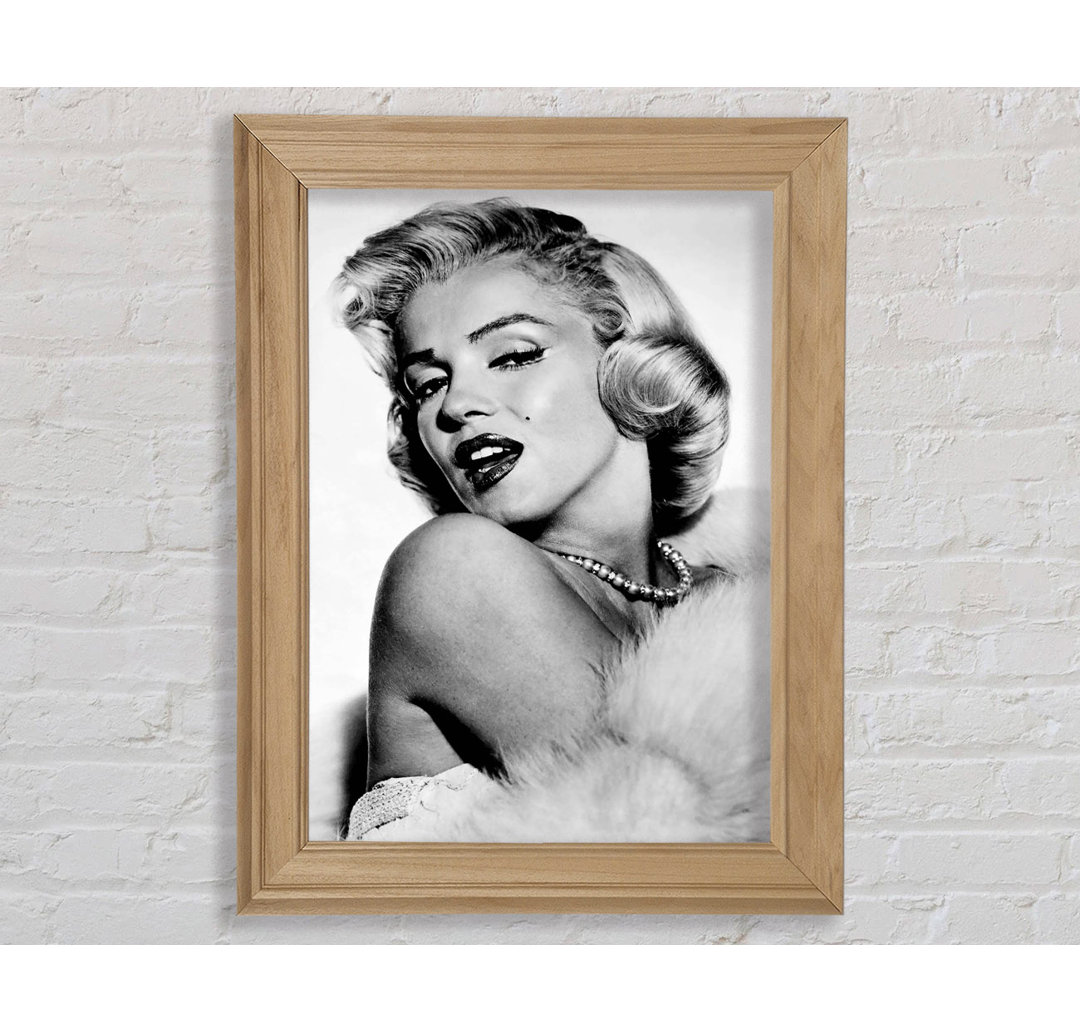 Marilyn Monroe Glamour - Einzelner Bilderrahmen Kunstdrucke