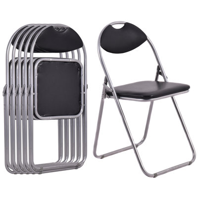 Plastic / Resin Padded Stackable Folding Chair Folding Chair Set