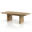 Gamino Solid Acacia Extendable Dining Table-300019256