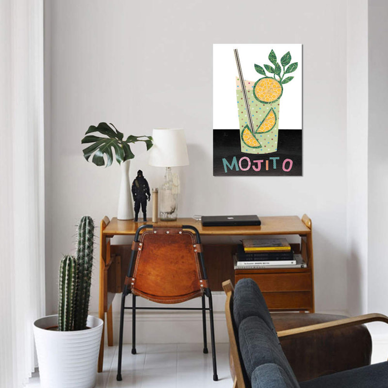 « mix me a drink i », impression sur toile, H 12 po x l 8 po x P 0,75 po, Toile tendue