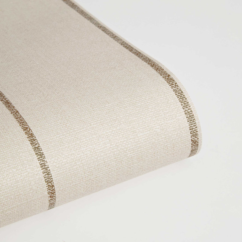 Bursa Stripe Textured Peel and Stick Wallpaper By Pure Salt, Beige