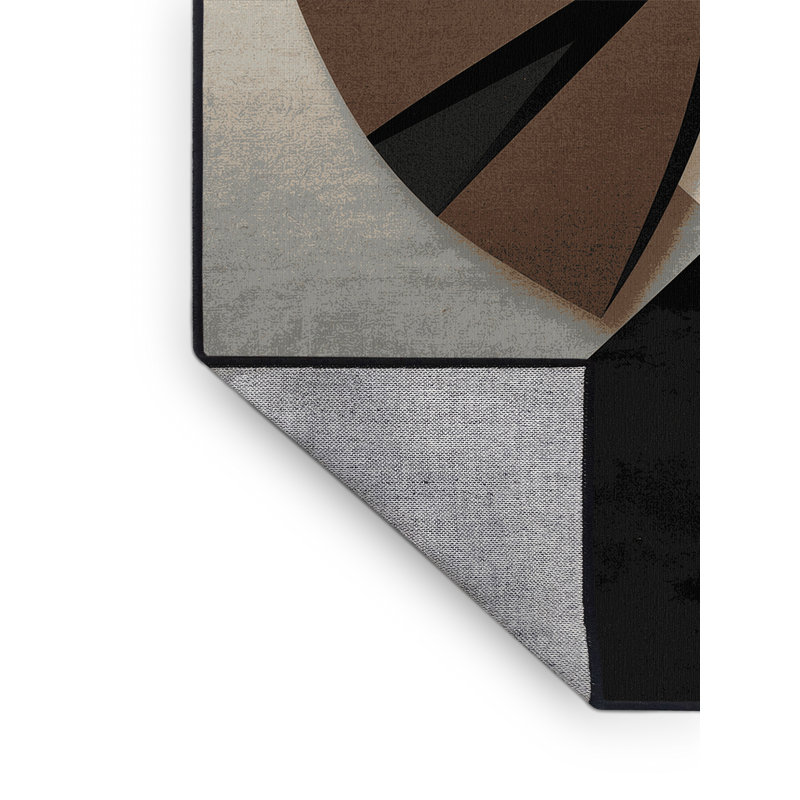 Tapis de couleur unie beige et luxueux lavable à la machine Brentwood, 7x10