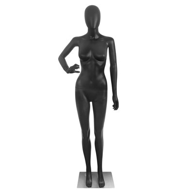 Mannequin de mannequin de corps noir complet pour femme