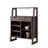 Dittmer Wine Display Cabinet,Wine Rack with Multi Storage & 3 Wine Bottle Compartments in Walnut