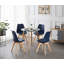 Carys Modern  Scandinavian Minimalist Dining Chairs with Faux Leather Cushions and Solid Wood Legs - Side Chair for Dining Room Kitchen Office-1654351793
