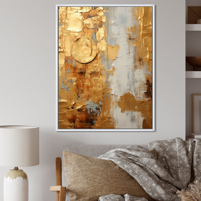 «Vintage Gold Togetherness I», reproduction d'art sur toile