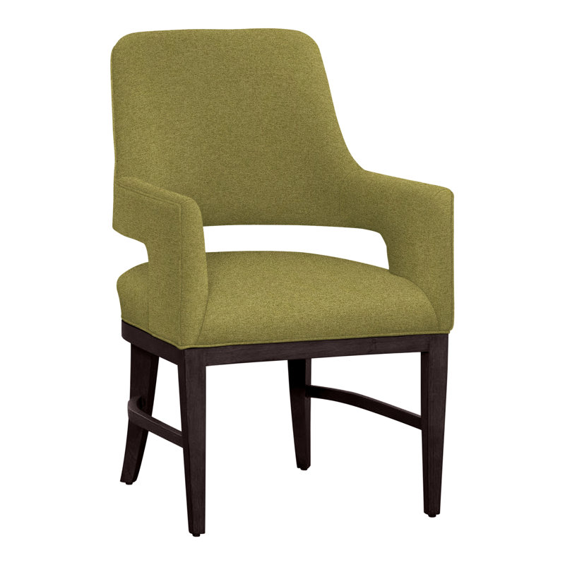 Chaise avec accoudoirs Josie, Espresso, Sauge 8789